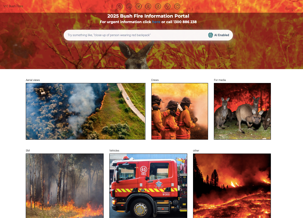 state gov bush fires portal